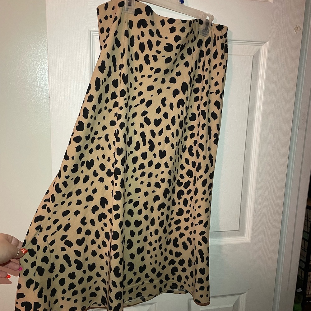 Rachel Zoe leopard print skirt